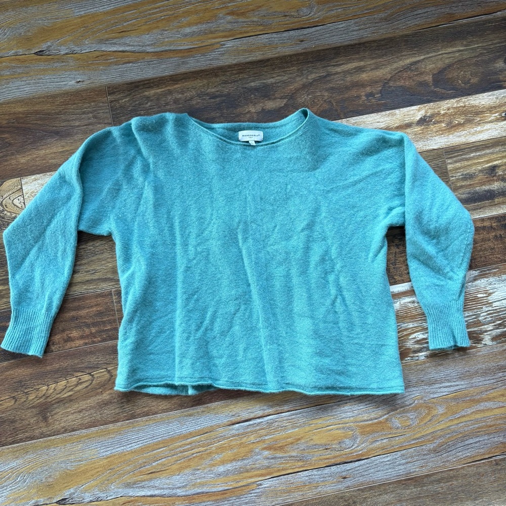 Women's Teal Crew Neck Sweater